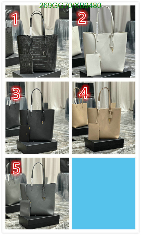 YSL Bag-(Mirror)-Handbag- Code: XB9480 $: 269USD