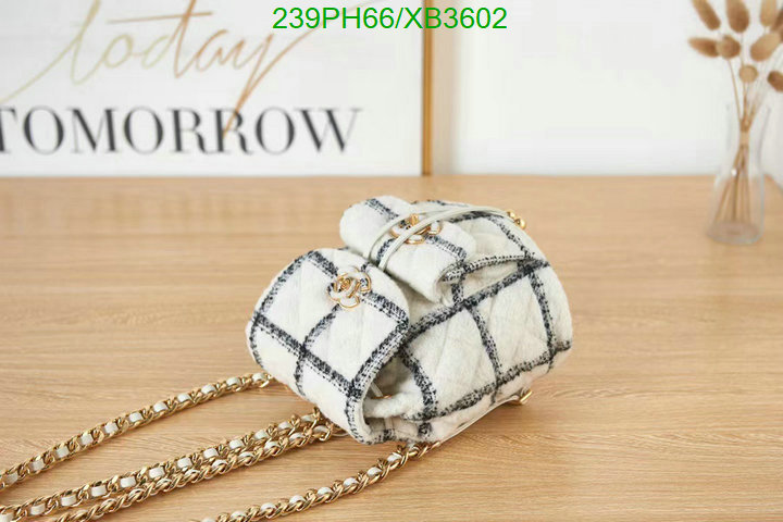 Chanel Bag-(Mirror)-Backpack- Code: XB3602 $: 239USD