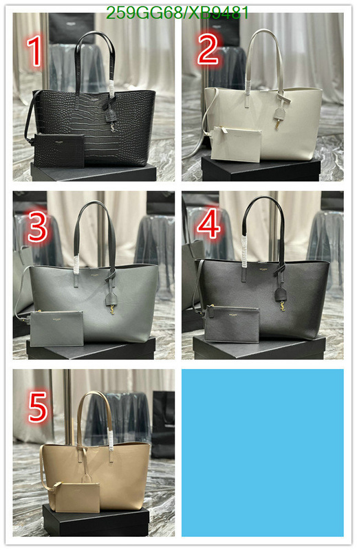 YSL Bag-(Mirror)-Handbag- Code: XB9481 $: 259USD