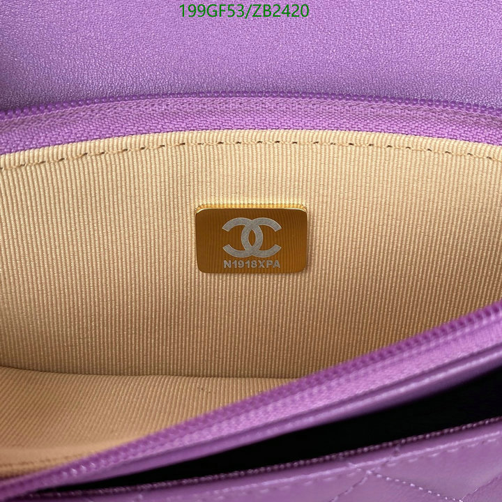 Chanel Bag-(Mirror)-Diagonal- Code: ZB2420 $: 199USD