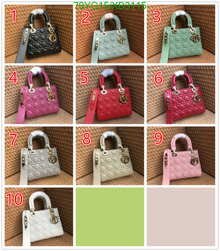 Dior Bags-(4A)-Lady- Code: XB3115 $: 79USD