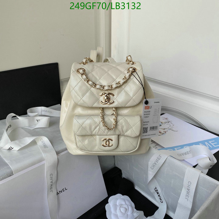 Chanel Bag-(Mirror)-Backpack- Code: LB3132 $: 249USD