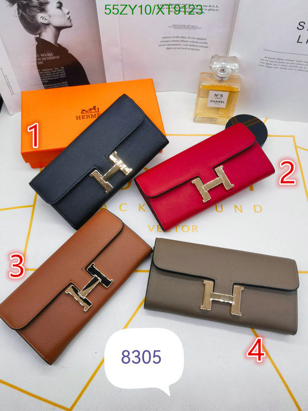 Hermes Bag-(4A)-Wallet- Code: XT9123 $: 55USD