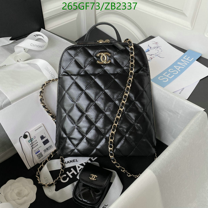 Chanel Bag-(Mirror)-Backpack- Code: ZB2337 $: 265USD