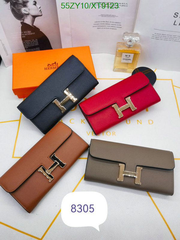 Hermes Bag-(4A)-Wallet- Code: XT9123 $: 55USD