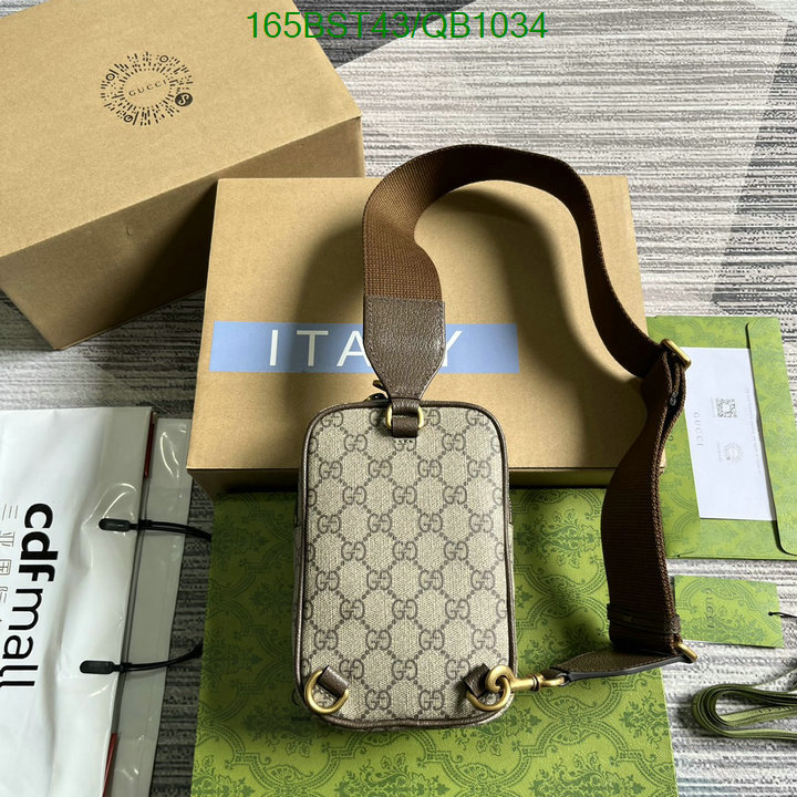 Gucci Bag-(Mirror)-Belt Bag-Chest Bag-- Code: QB1034 $: 165USD