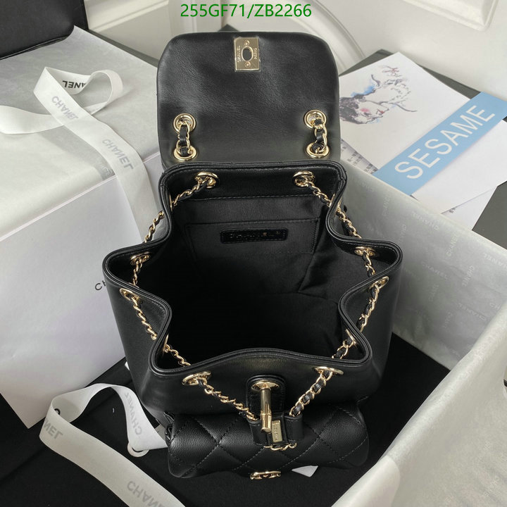 Chanel Bag-(Mirror)-Backpack- Code: ZB2266 $: 255USD