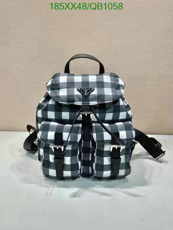 Prada Bag-(Mirror)-Backpack- Code: QB1058 $: 185USD