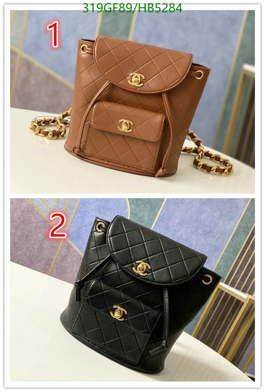 Chanel Bag-(Mirror)-Backpack- Code: HB5284 $: 319USD