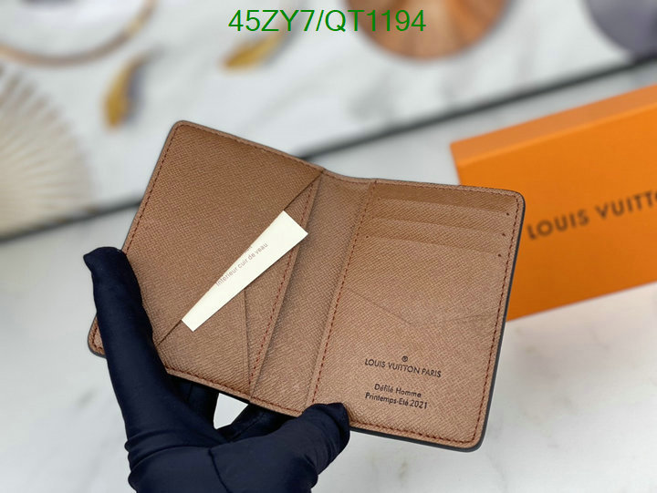 LV Bag-(4A)-Wallet- Code: QT1194 $: 45USD