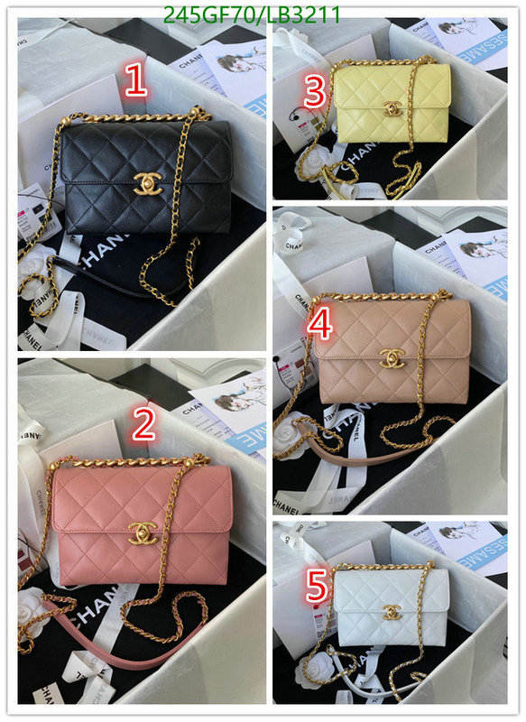 Chanel Bag-(Mirror)-Diagonal- Code: LB3211 $: 245USD