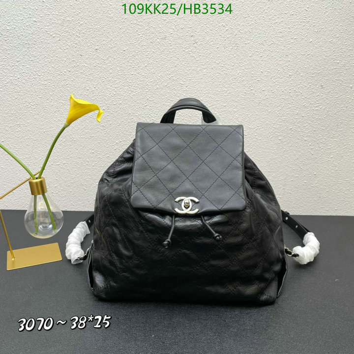 Chanel Bags-(4A)-Backpack- Code: HB3534 $: 109USD