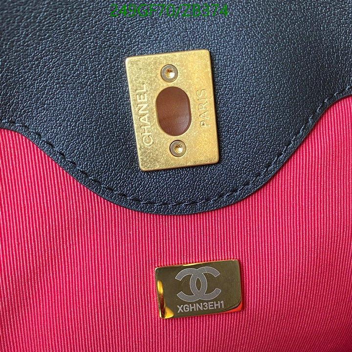Chanel Bag-(Mirror)-Handbag- Code: ZB374 $: 249USD