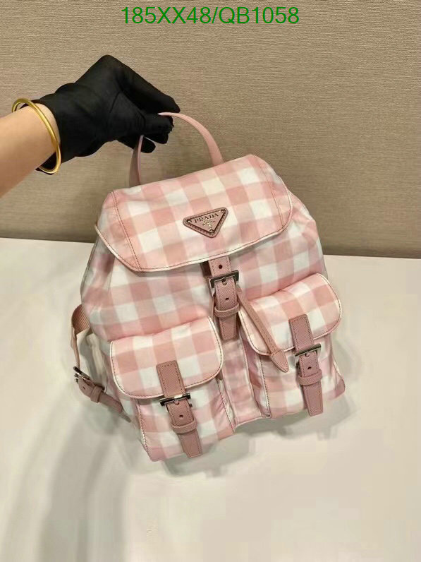 Prada Bag-(Mirror)-Backpack- Code: QB1058 $: 185USD