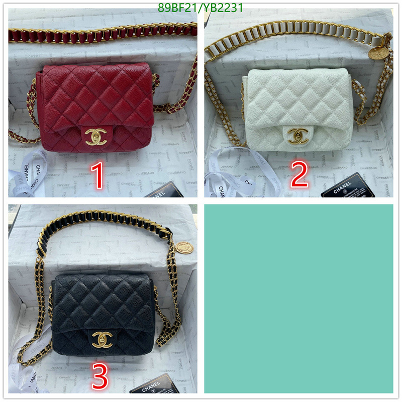 Chanel Bags-(4A)-Diagonal- Code: YB2231 $: 89USD