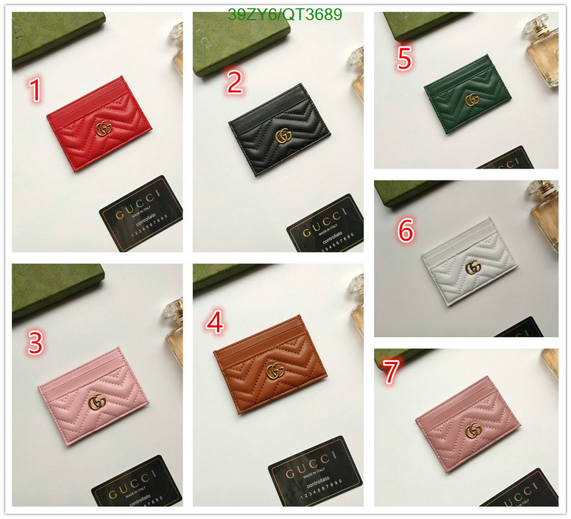 Gucci Bag-(4A)-Wallet- Code: QT3689 $: 39USD