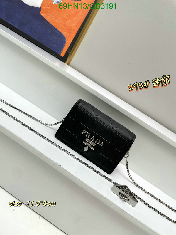 Prada Bag-(4A)-Diagonal- Code: QB3191 $: 69USD