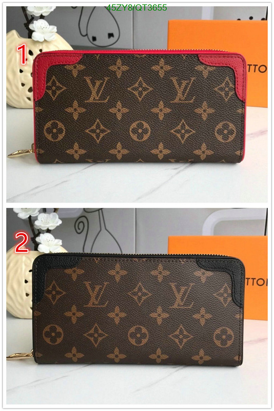 LV Bag-(4A)-Wallet- Code: QT3655 $: 45USD