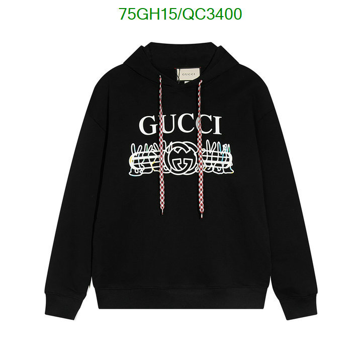 Clothing-Gucci Code: QC3400 $: 75USD