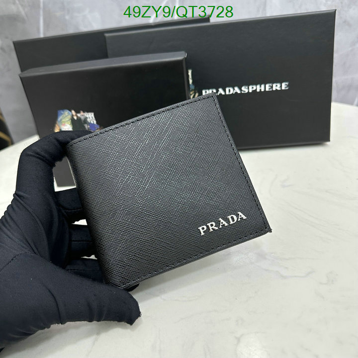 Prada Bag-(4A)-Wallet- Code: QT3728 $: 49USD