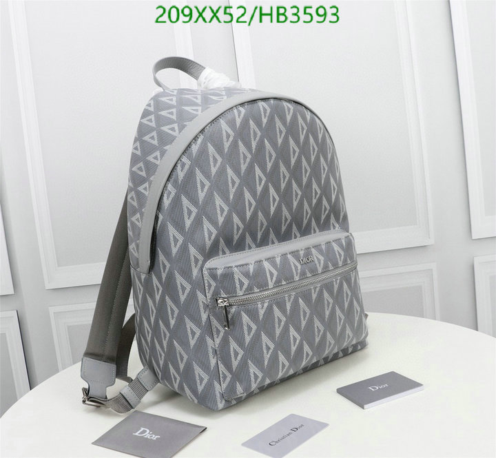 Dior Bag-(Mirror)-Backpack- Code: HB3593 $: 209USD