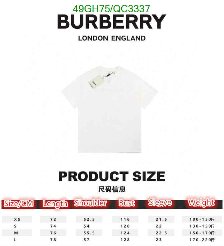 Clothing-Burberry Code: QC3337 $: 49USD