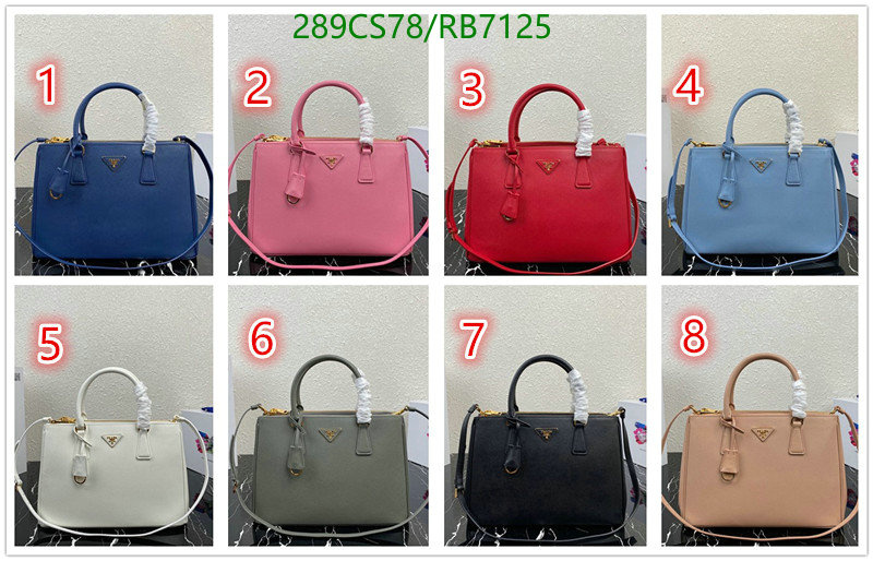 Prada Bag-(Mirror)-Handbag- Code: RB7125 $: 289USD