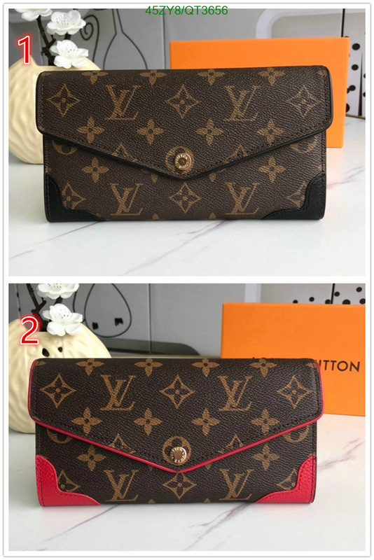 LV Bag-(4A)-Wallet- Code: QT3656 $: 45USD