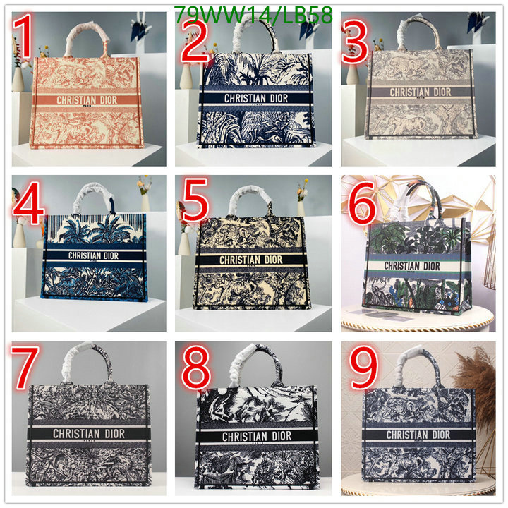 DiorBag-(4A)-Book Tote- Code: LB58 $: 79USD