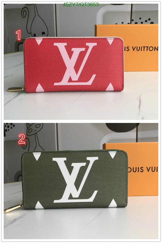 LV Bag-(4A)-Wallet- Code: QT3653 $: 45USD