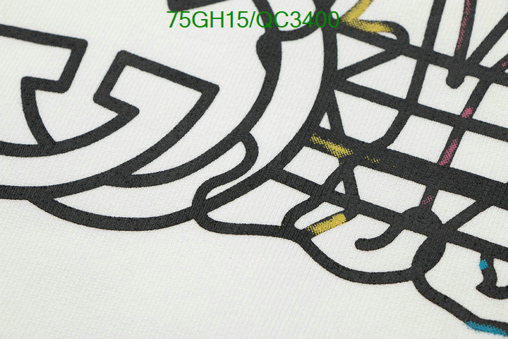 Clothing-Gucci Code: QC3400 $: 75USD