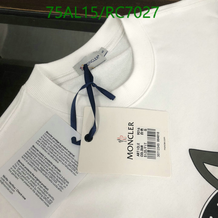 Clothing-Moncler Code: RC7027 $: 75USD