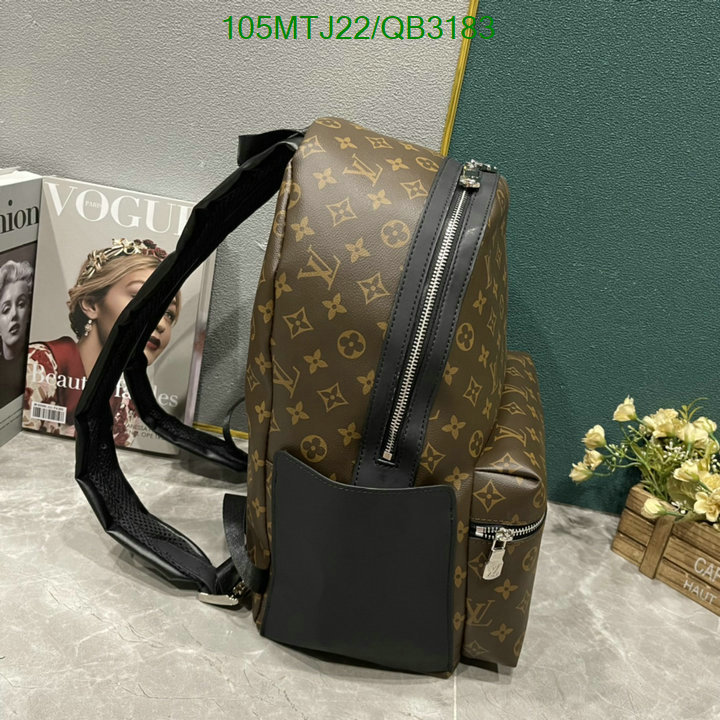 LV Bag-(4A)-Backpack- Code: QB3183 $: 105USD