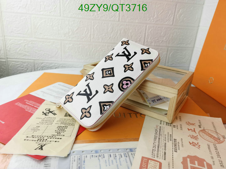 LV Bag-(4A)-Wallet- Code: QT3716 $: 49USD