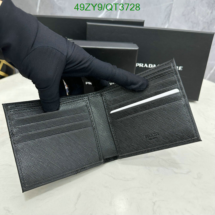 Prada Bag-(4A)-Wallet- Code: QT3728 $: 49USD