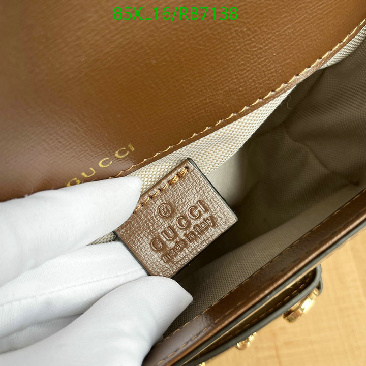 Gucci Bag-(4A)-Horsebit- Code: RB7138 $: 85USD