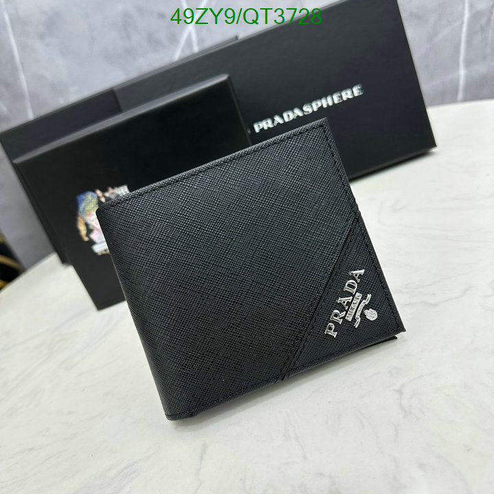 Prada Bag-(4A)-Wallet- Code: QT3728 $: 49USD