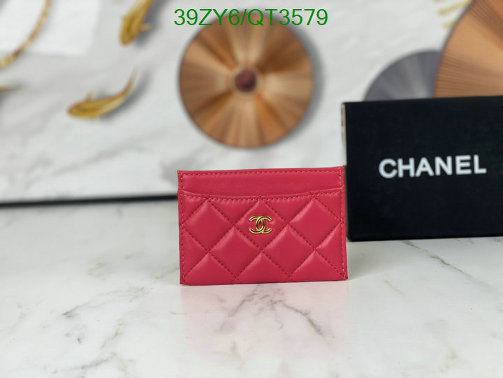 Chanel Bags-(4A)-Wallet- Code: QT3579 $: 39USD