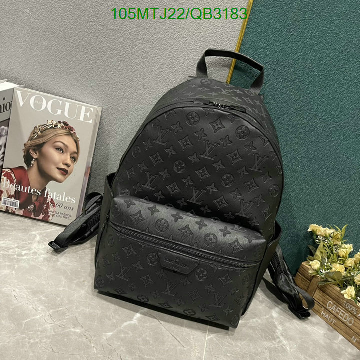 LV Bag-(4A)-Backpack- Code: QB3183 $: 105USD