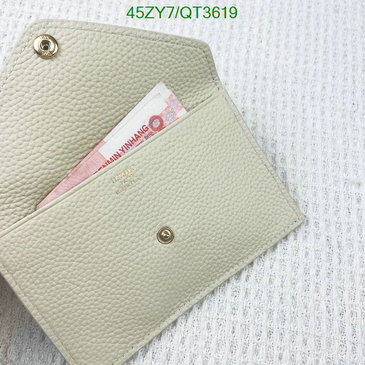 Hermes Bag-(4A)-Wallet- Code: QT3619 $: 45USD