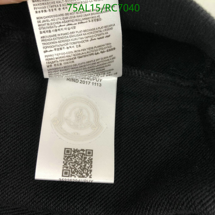 Clothing-Moncler Code: RC7040 $: 75USD