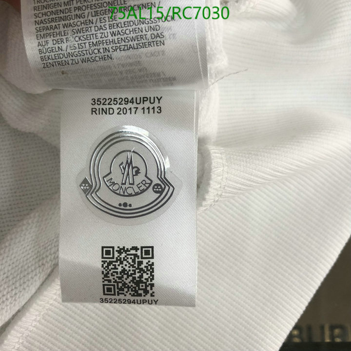 Clothing-Moncler Code: RC7030 $: 75USD