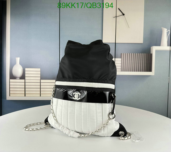 Chanel Bags-(4A)-Backpack- Code: QB3194 $: 89USD