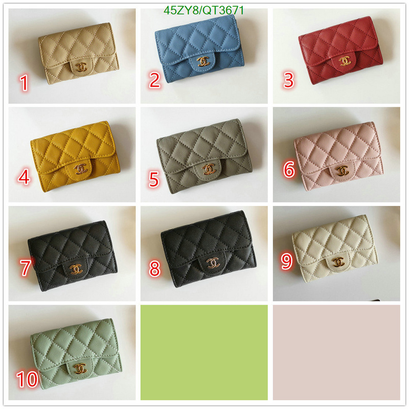 Chanel Bags-(4A)-Wallet- Code: QT3671 $: 45USD