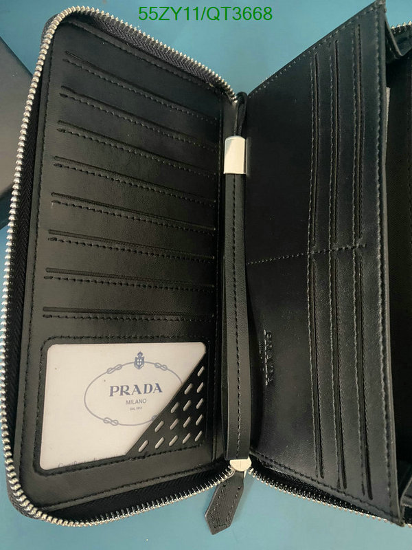 Prada Bag-(4A)-Wallet- Code: QT3668 $: 55USD