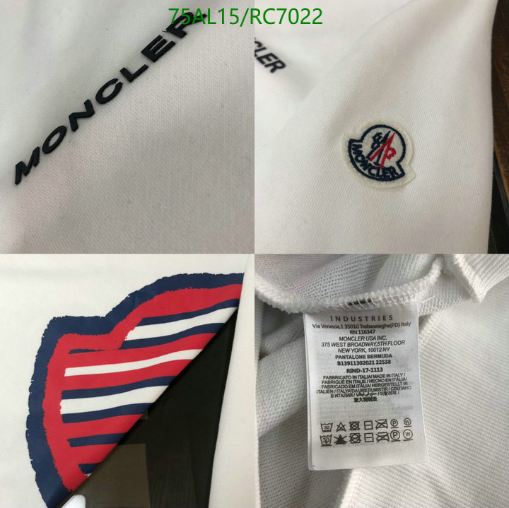 Clothing-Moncler Code: RC7022 $: 75USD