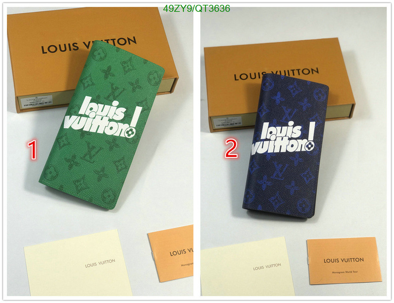 LV Bag-(4A)-Wallet- Code: QT3636 $: 49USD