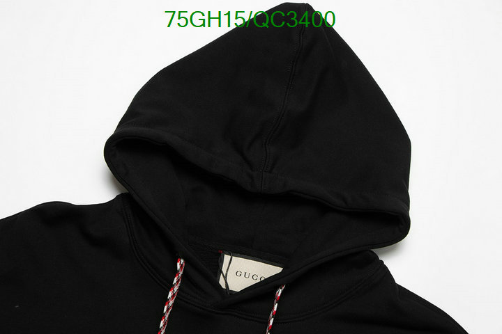 Clothing-Gucci Code: QC3400 $: 75USD