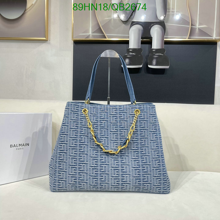 Balmain Bag-(4A)-Handbag- Code: QB2674 $: 89USD