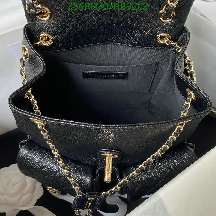 Chanel Bag-(Mirror)-Backpack- Code: HB9202 $: 255USD